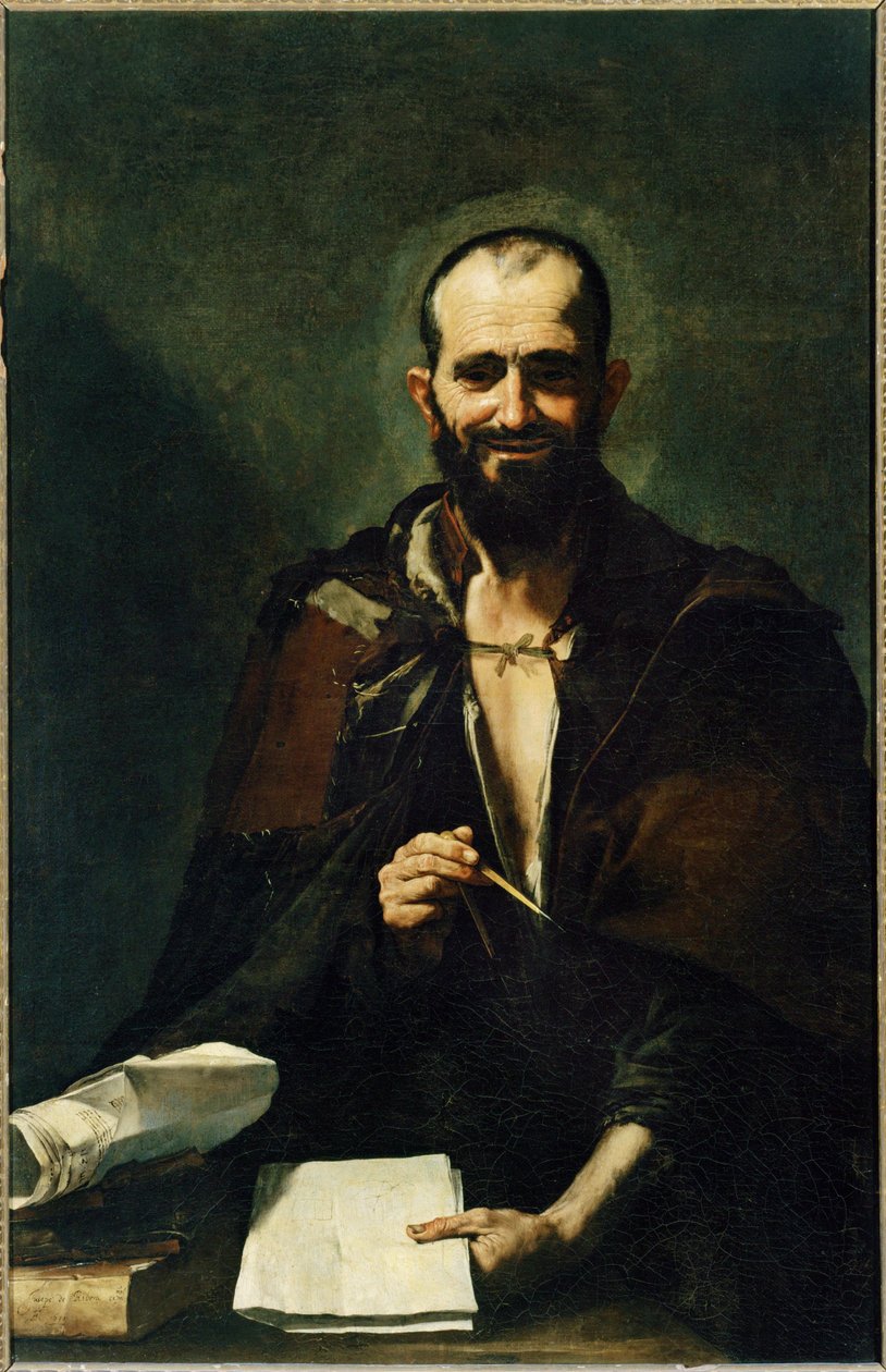 Archimedes ... (schilderij op doek) door Jusepe de (1591 1652) Ribera