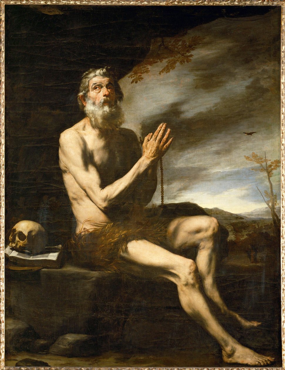 Heilige Paul Kluizenaar ... door Jusepe de (1591-1652) Ribera