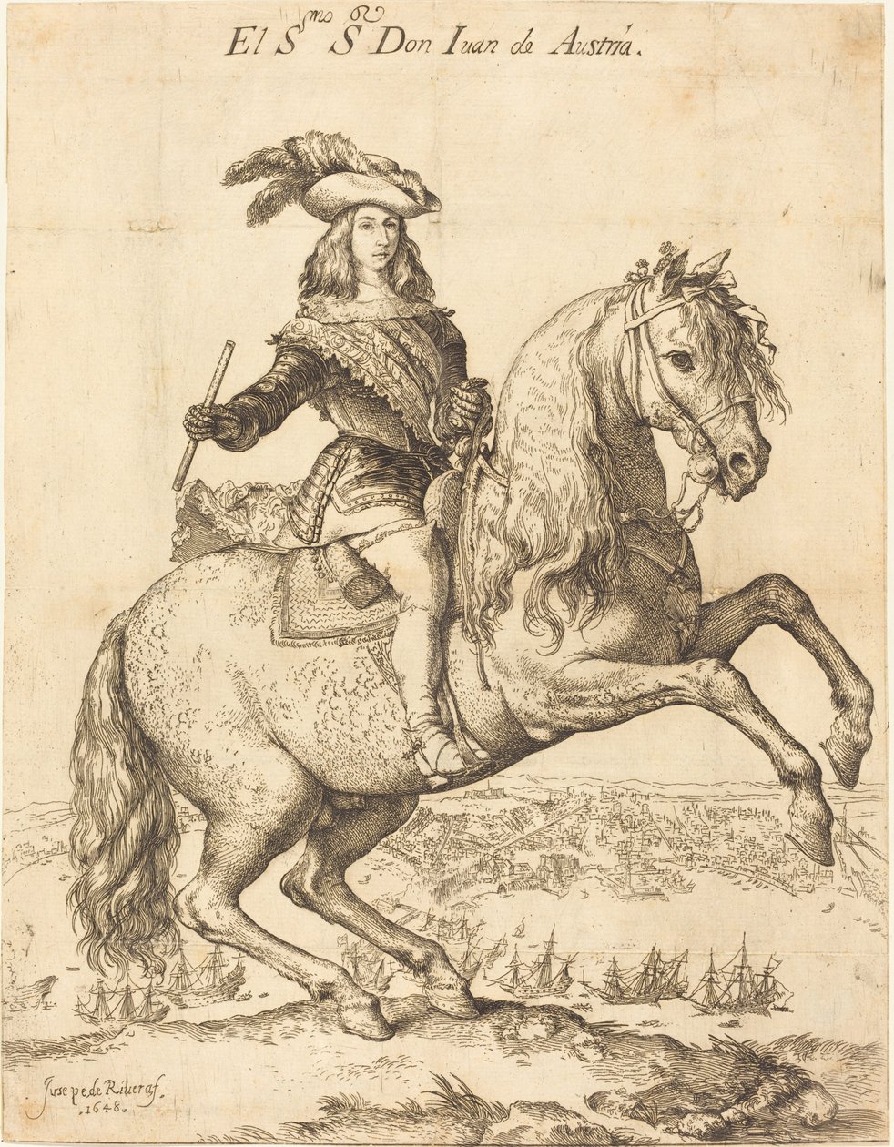 Ruiterportret van Don Juan de Austria door Jusepe de Ribera