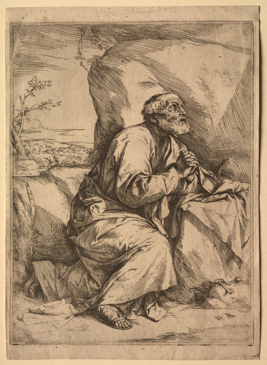 De Berouwvolle St. Peter door Jusepe de Ribera