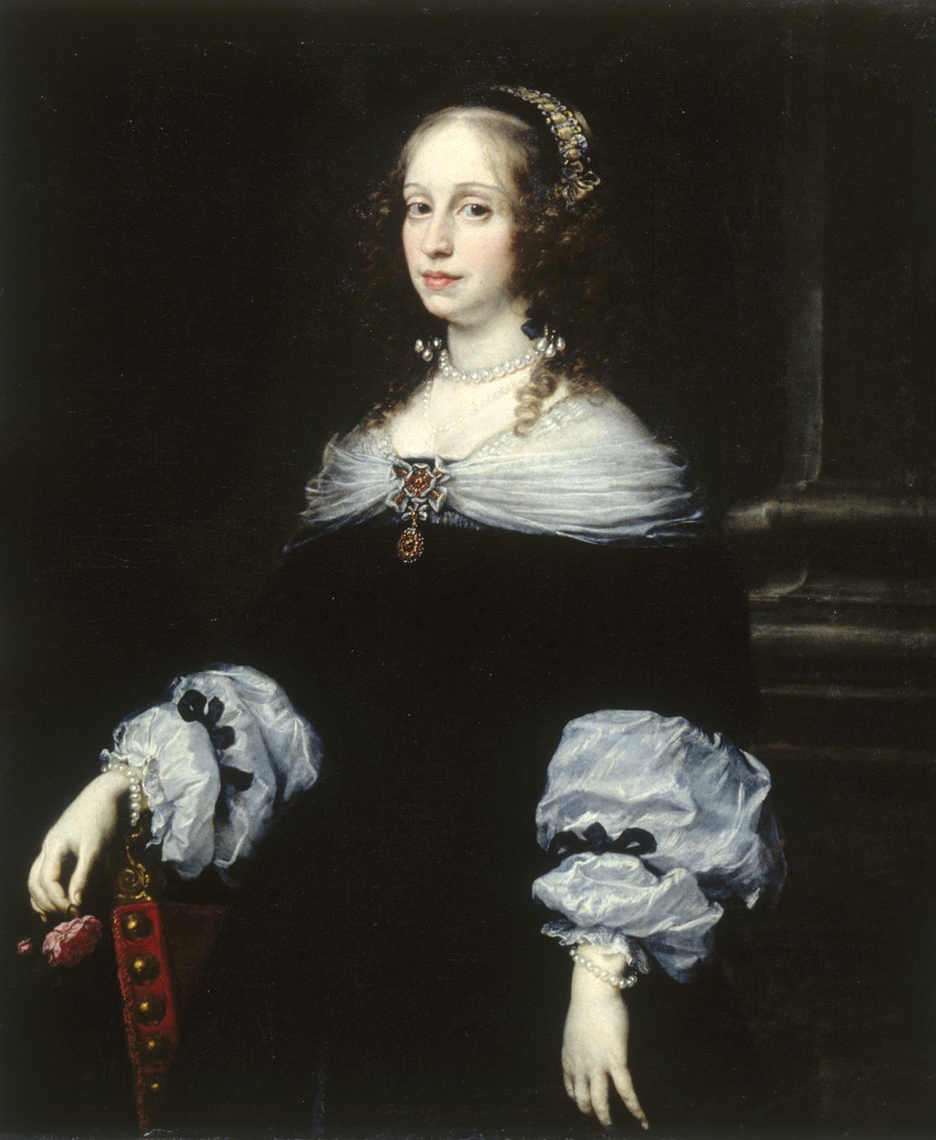 Portret van Gravin Teresa Dudley di Carpegna door Justus Sustermans