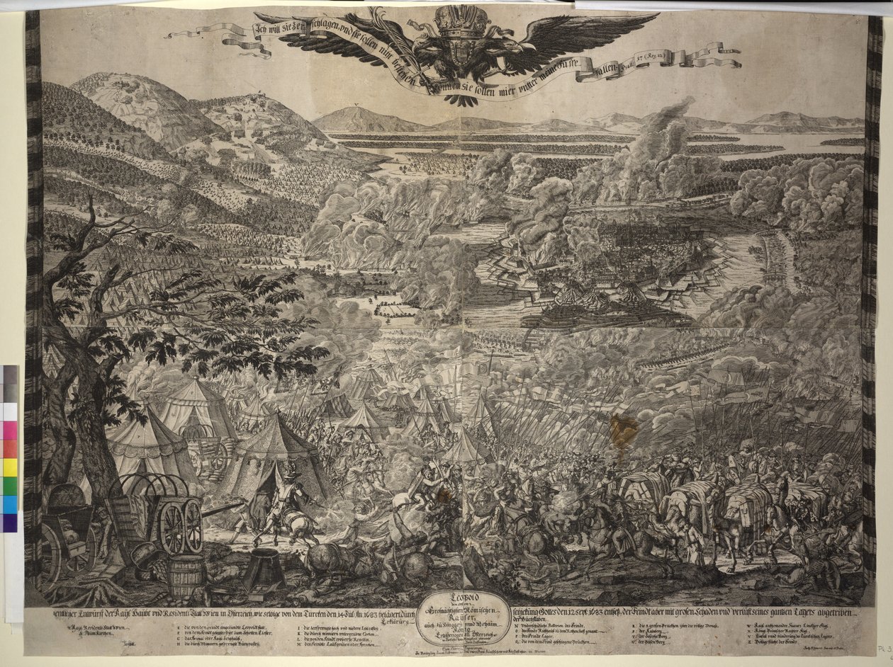 Belegering van Wenen door de Turken 1683 door Justus van den Nypoort