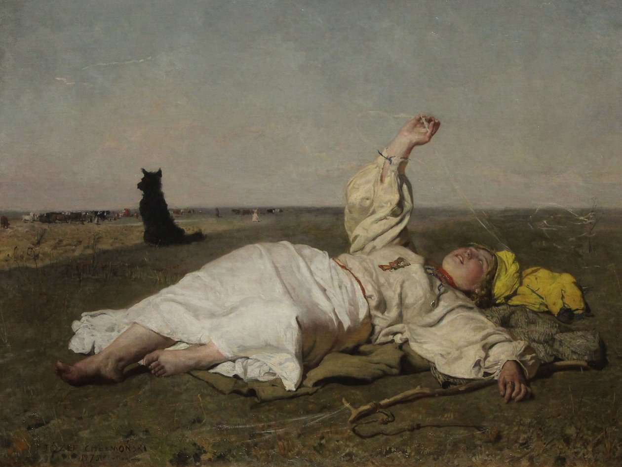 Nationaal Museum Warschau Jozef Chełmonski Nazomer door Józef Chełmoński