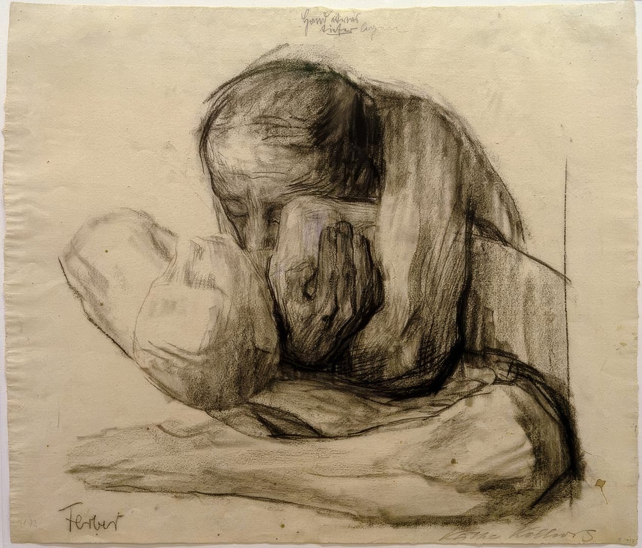 K.Kollwitz, Vrouw met dood kind door Käthe Kollwitz