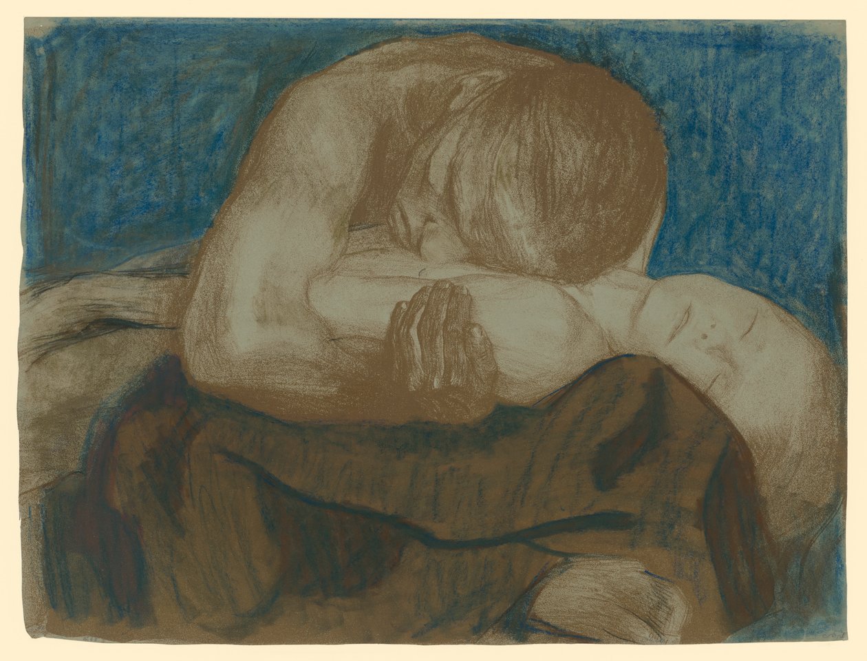 Pietà (1e staat, uniek exemplaar) door Käthe Kollwitz