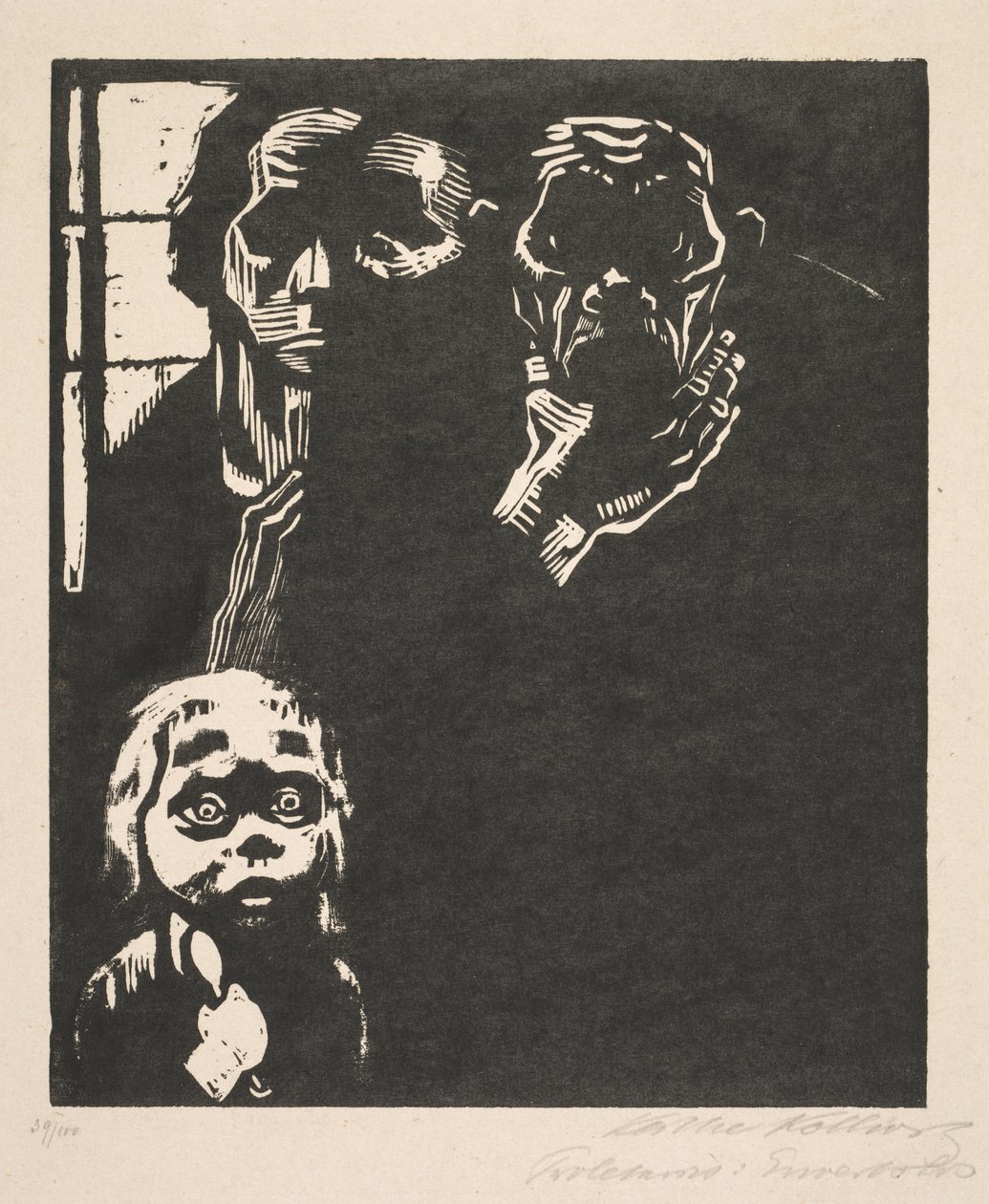 Proletariaat: Nr. 1 Werkloos door Käthe Kollwitz