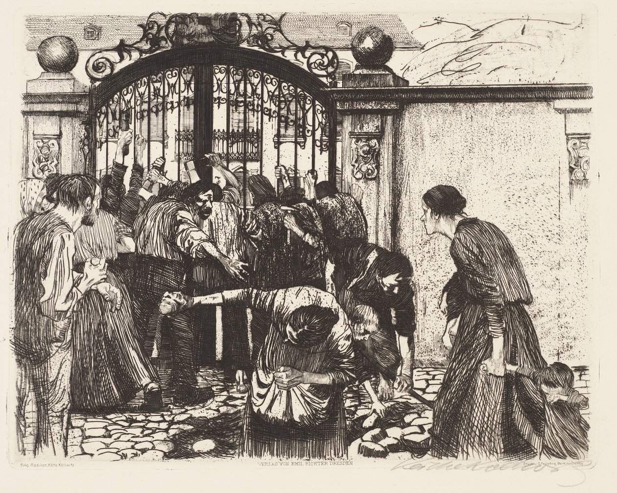 Aanval door Käthe Kollwitz