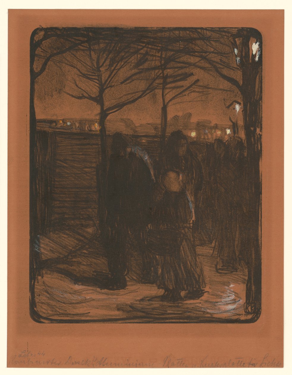 Voorstad (1e toestand) door Käthe Kollwitz