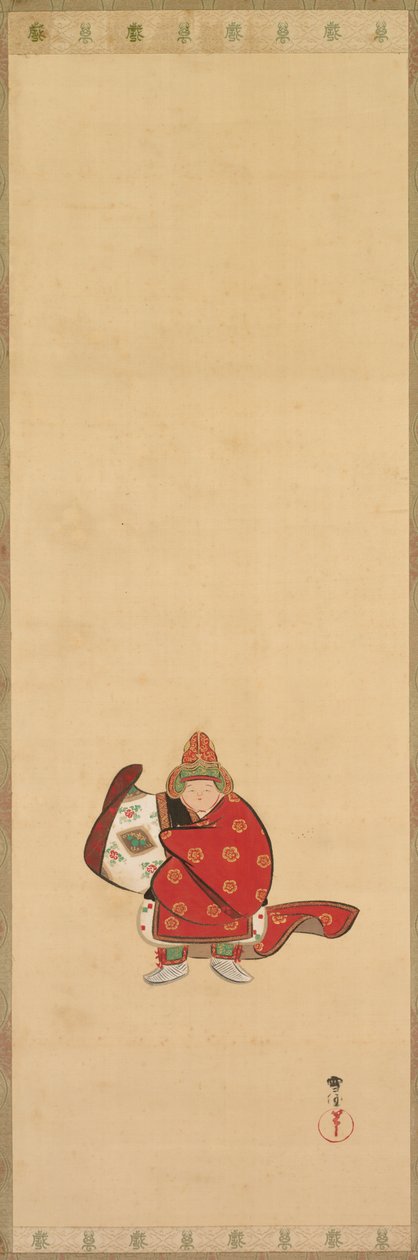 Bugaku Danser door Kamisaka Sekka