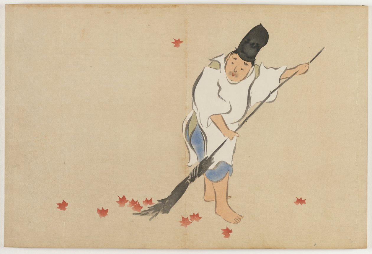 Bloemen van Honderd Werelden (Momoyogusa): Hofwacht (Eishi) door Kamisaka Sekka