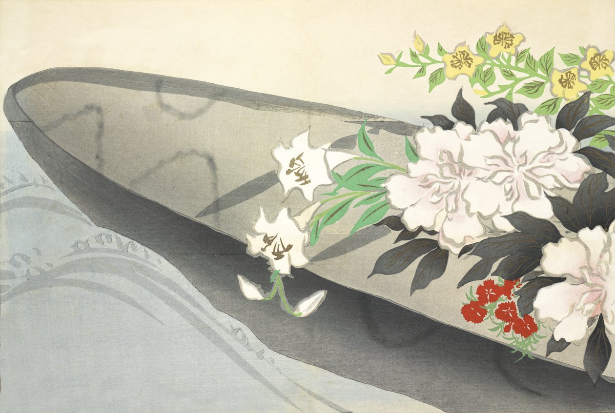 Hana-Bune, uit Momoyo-gusa door Kamisaka Sekka