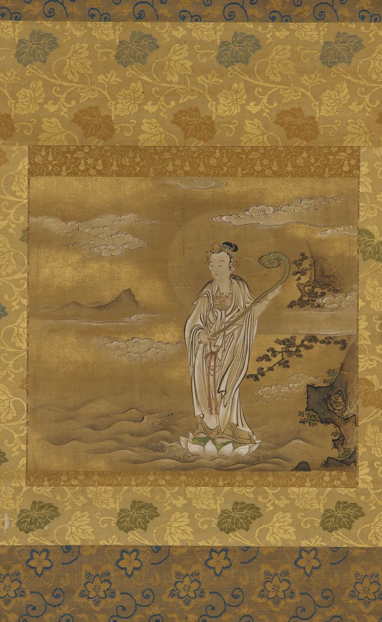 Bodhisattva die de zee oversteekt, Edo-periode, 17e eeuw door Kanō Tan’yū