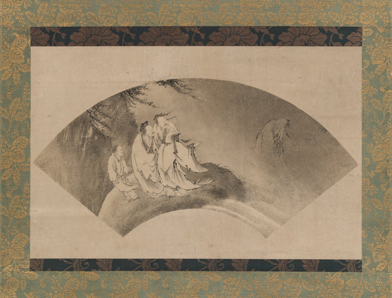 Resshi Vliegend op een Wolk door Kano Yukinobu