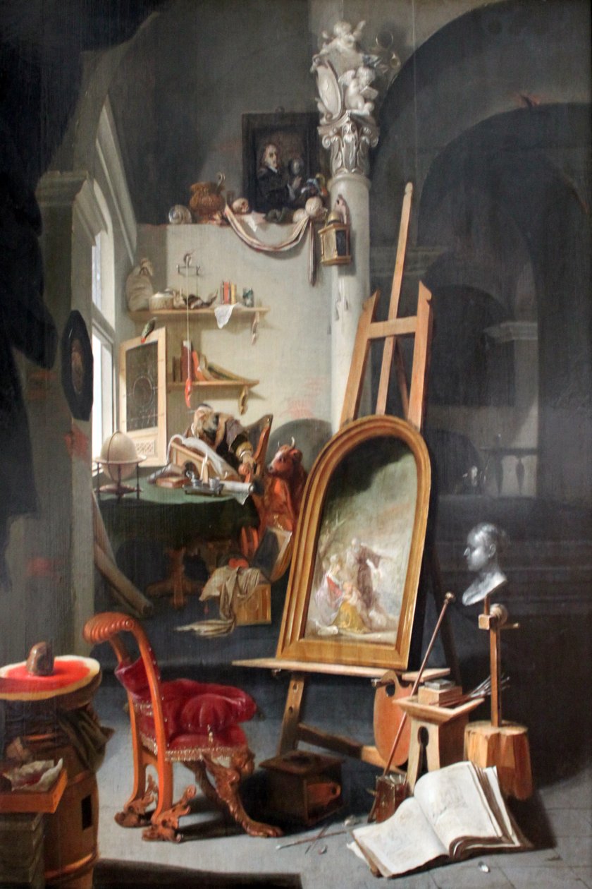 De werkplaats van de evangelist Lucas door Karel Slabbaert