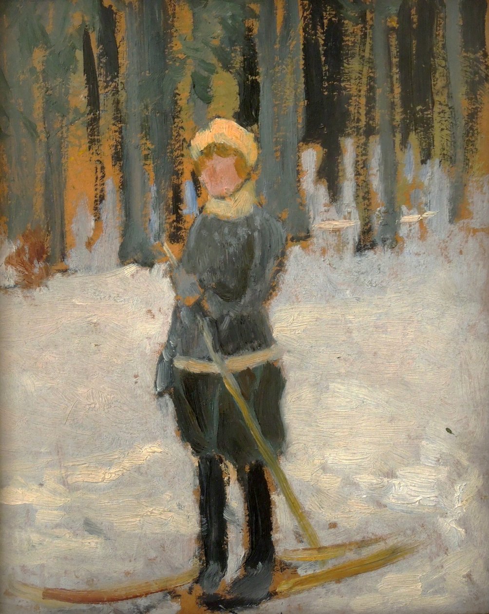Lyzarka in het bos door Karel Spillar