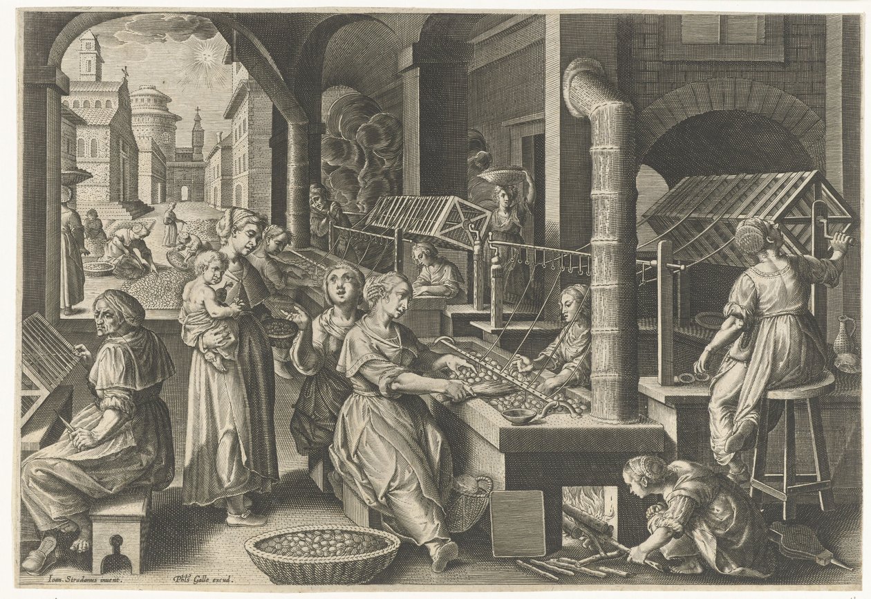 Zijde spinnen door Karel van Mallery