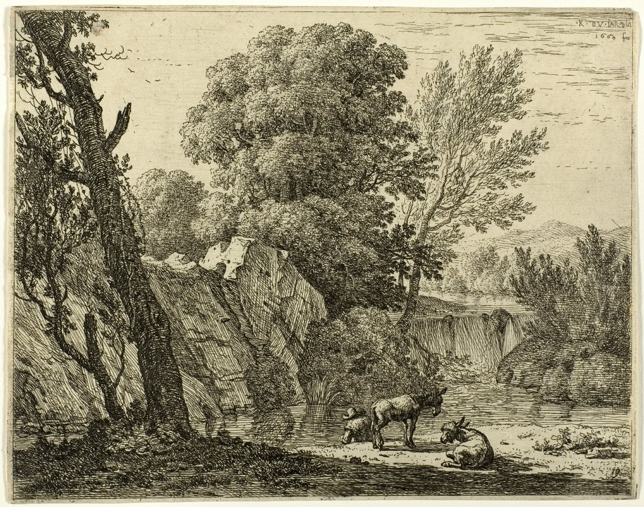 De pakker met twee ezels door Karel Dujardin
