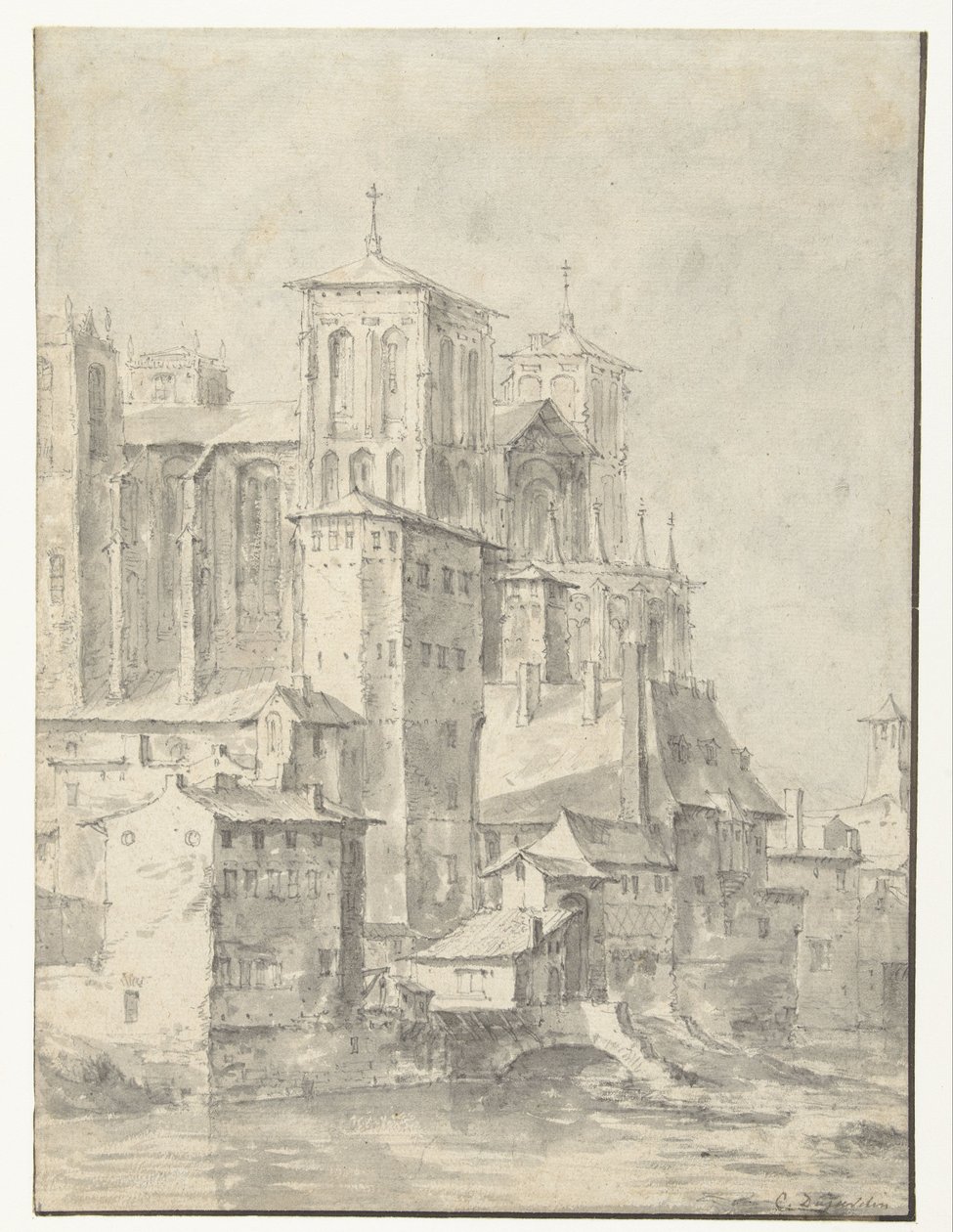 Kathedraal van Lyon door Karel du Jardin (possibly)
