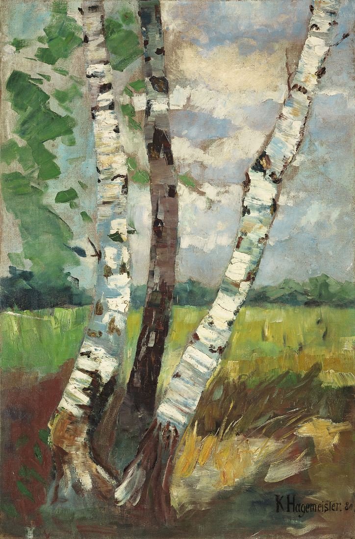 Berken door Karl Hagemeister