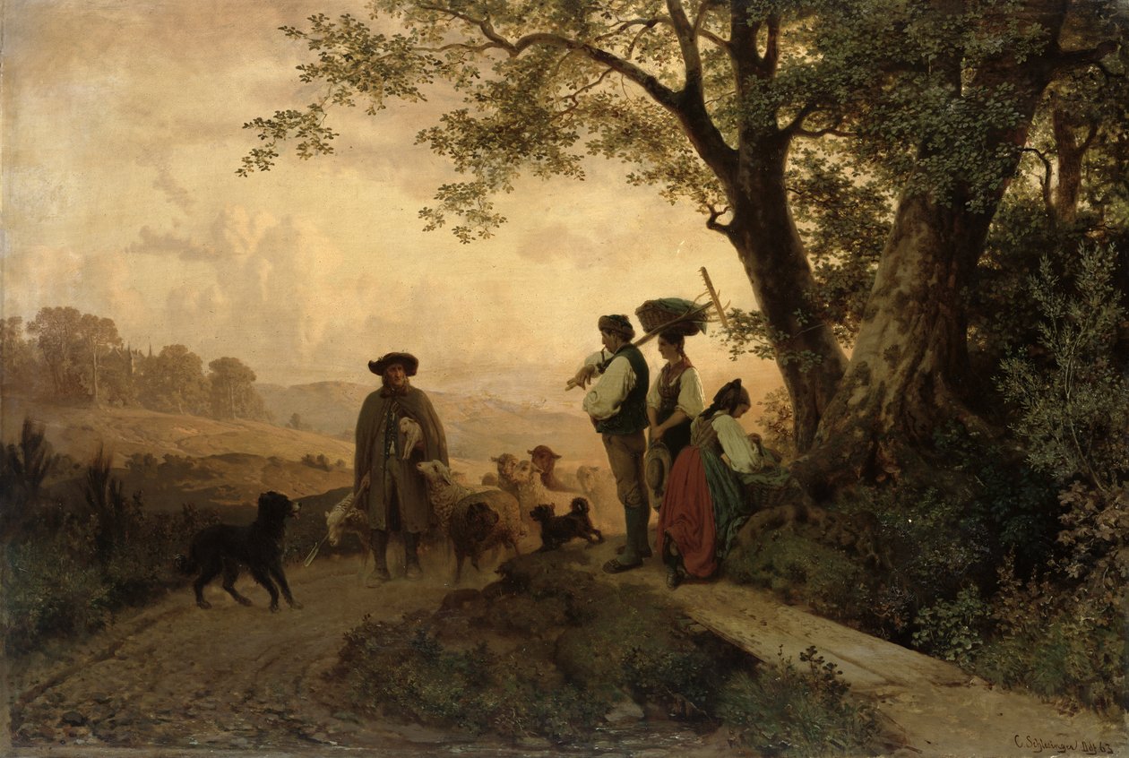 Terugkerende herder door Karl Schlesinger