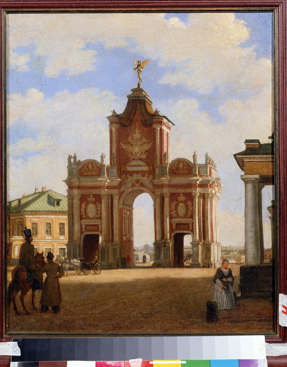 De rode poort in Moskou door Karl Fridrikh Petrovich Bodri