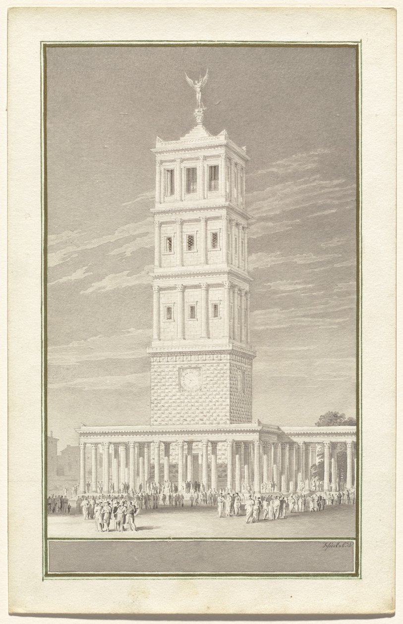 Campanile van een kathedraal voor Berlijn door Karl Friedrich Schinkel