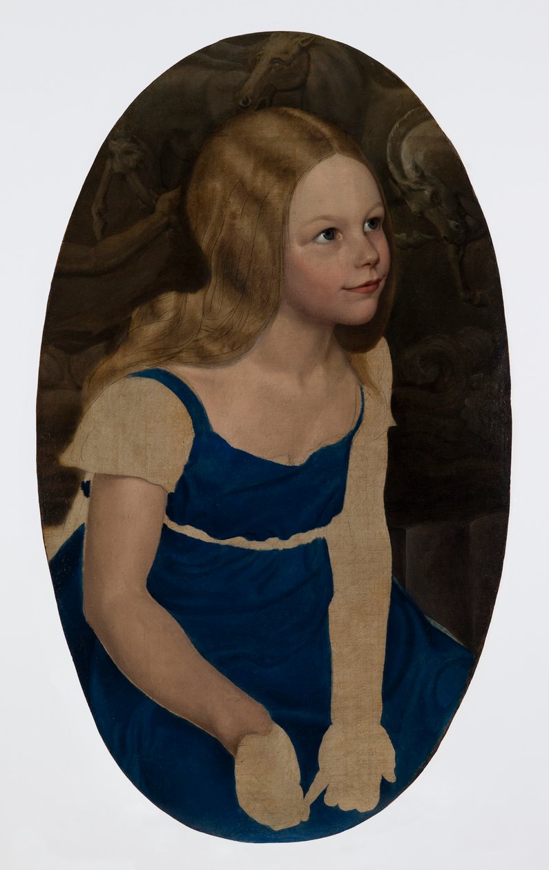 Portret van de dochter van de kunstenaar, Marie door Karl Friedrich Schinkel