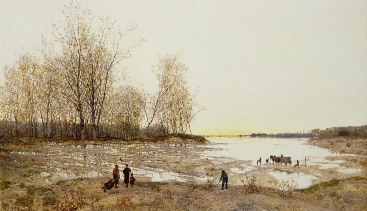 Een Overstroomd Boslandschap, c.1875-80 door Karl Heffner