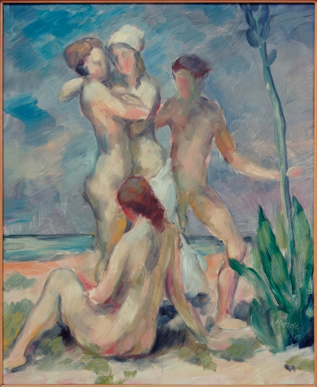 Op het zuidelijke strand door Karl Hofer