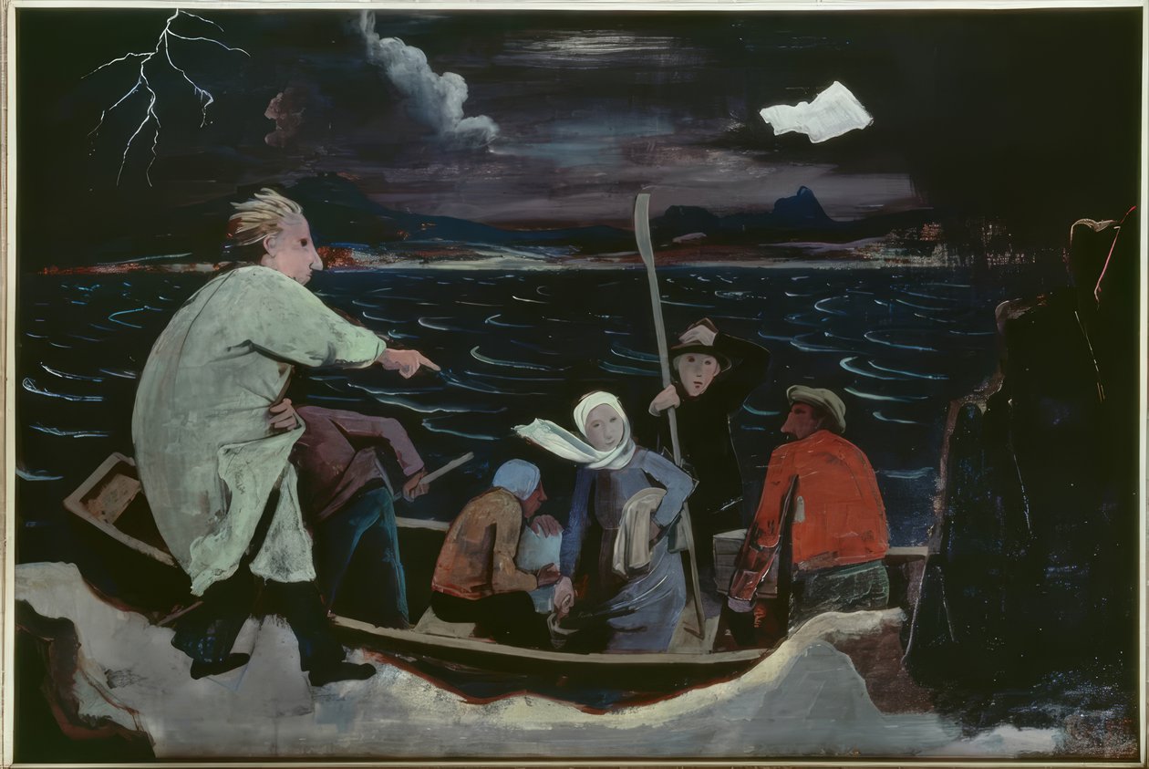 De landing door Karl Hofer