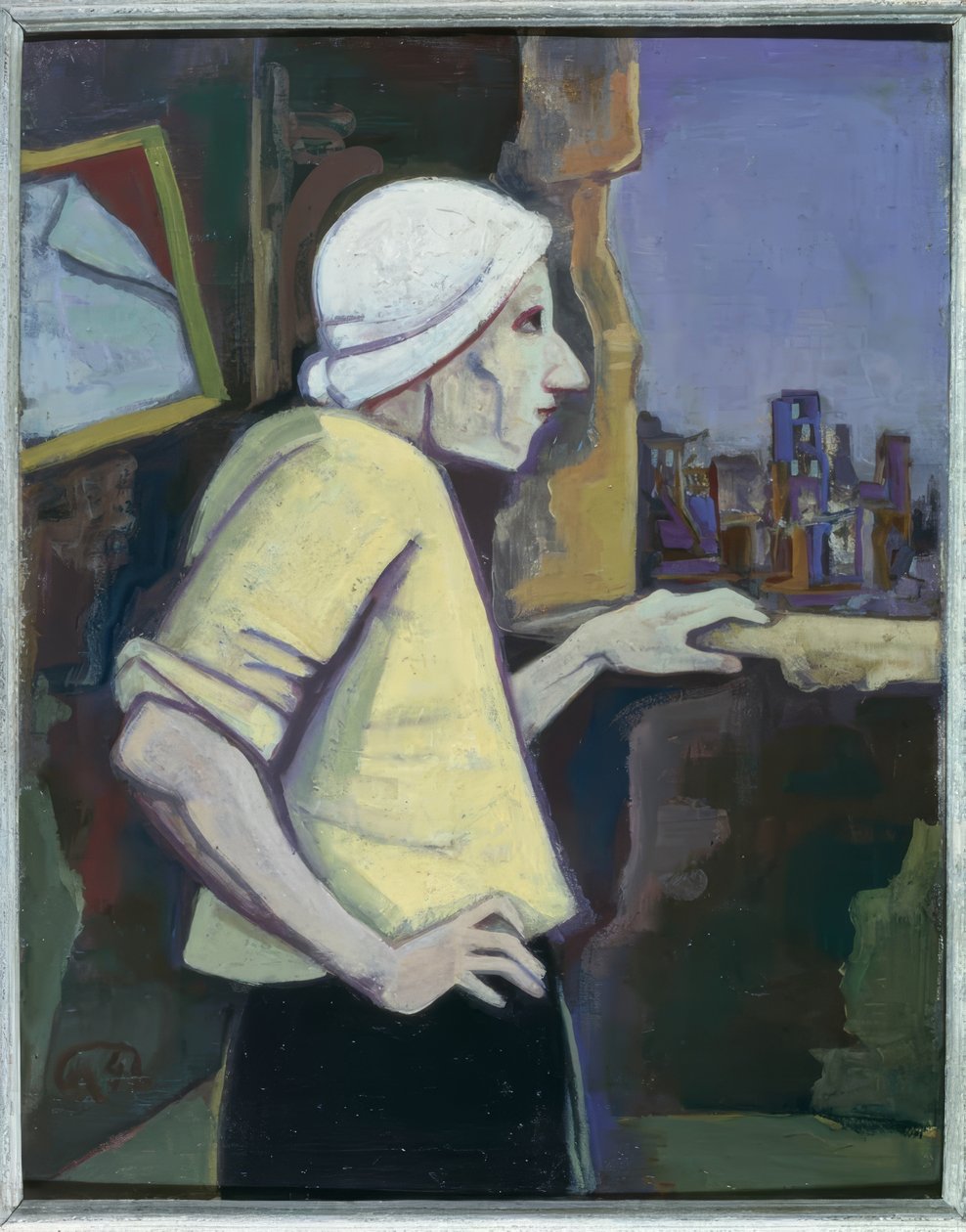 Vrouw bij het raam door Karl Hofer