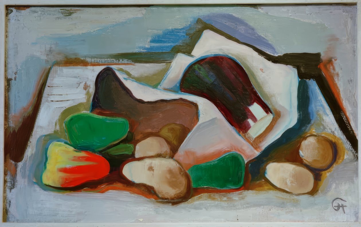 Stilleven met groenten door Karl Hofer