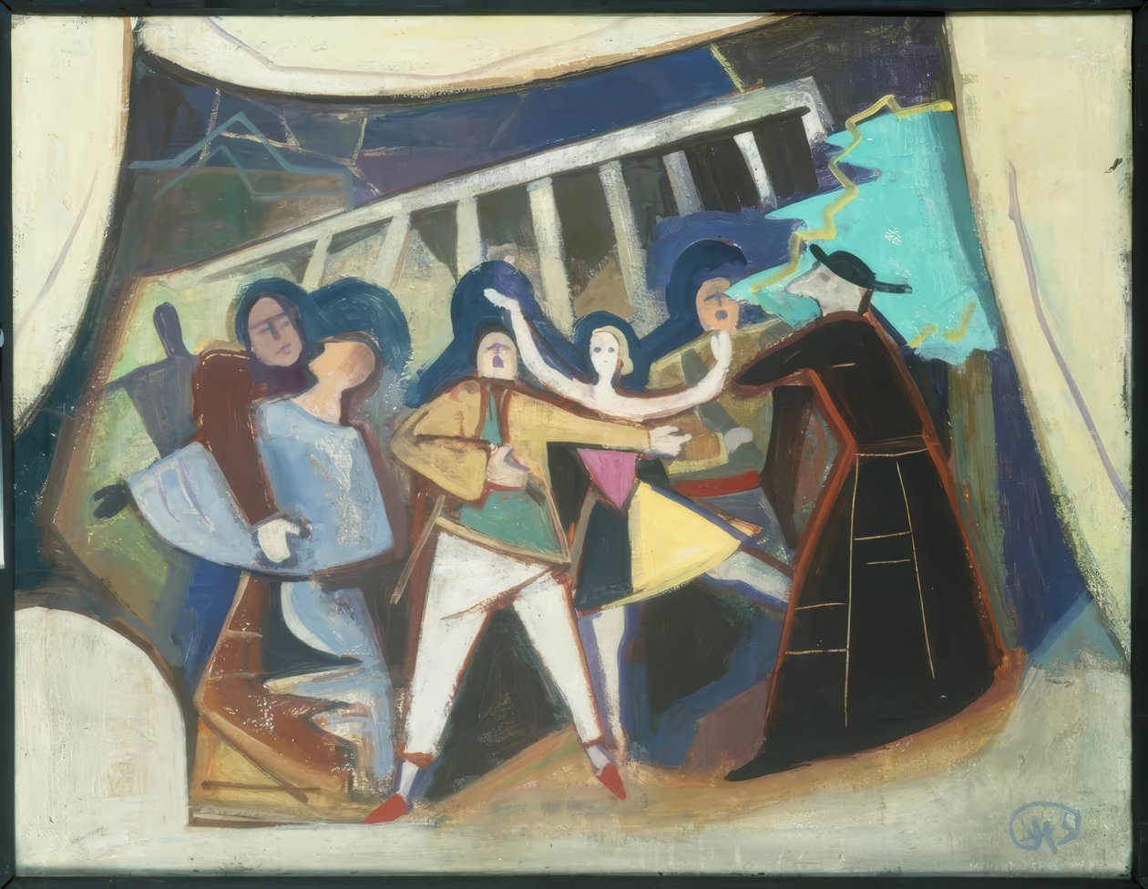 toeschouwers door Karl Hofer