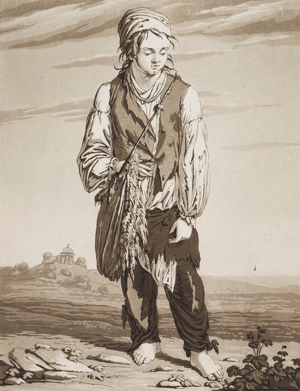De jonge bedelaars door Karl Ludwig Bernhard Buchhorn