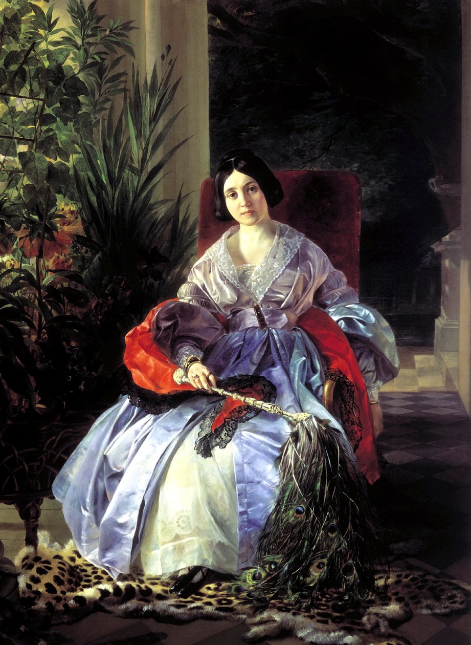 Portret van Prinses Elizaveta Pavlovna Saltykova, 1841 door Karl Pavlovich Bryullov