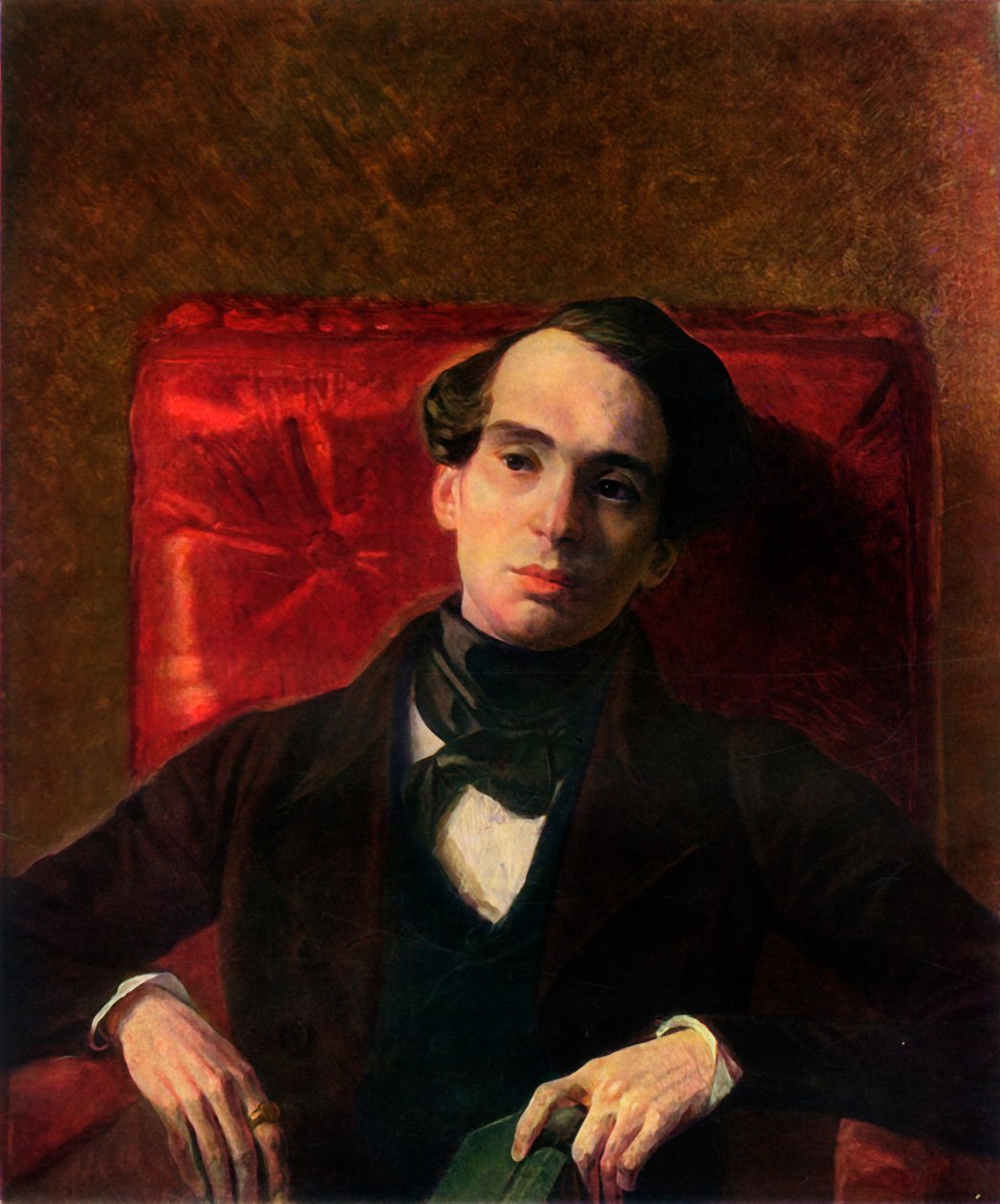 Portret van de schrijver Alexandr Nikolayevich Strugovshchikov door Karl Pavlovich Bryullov