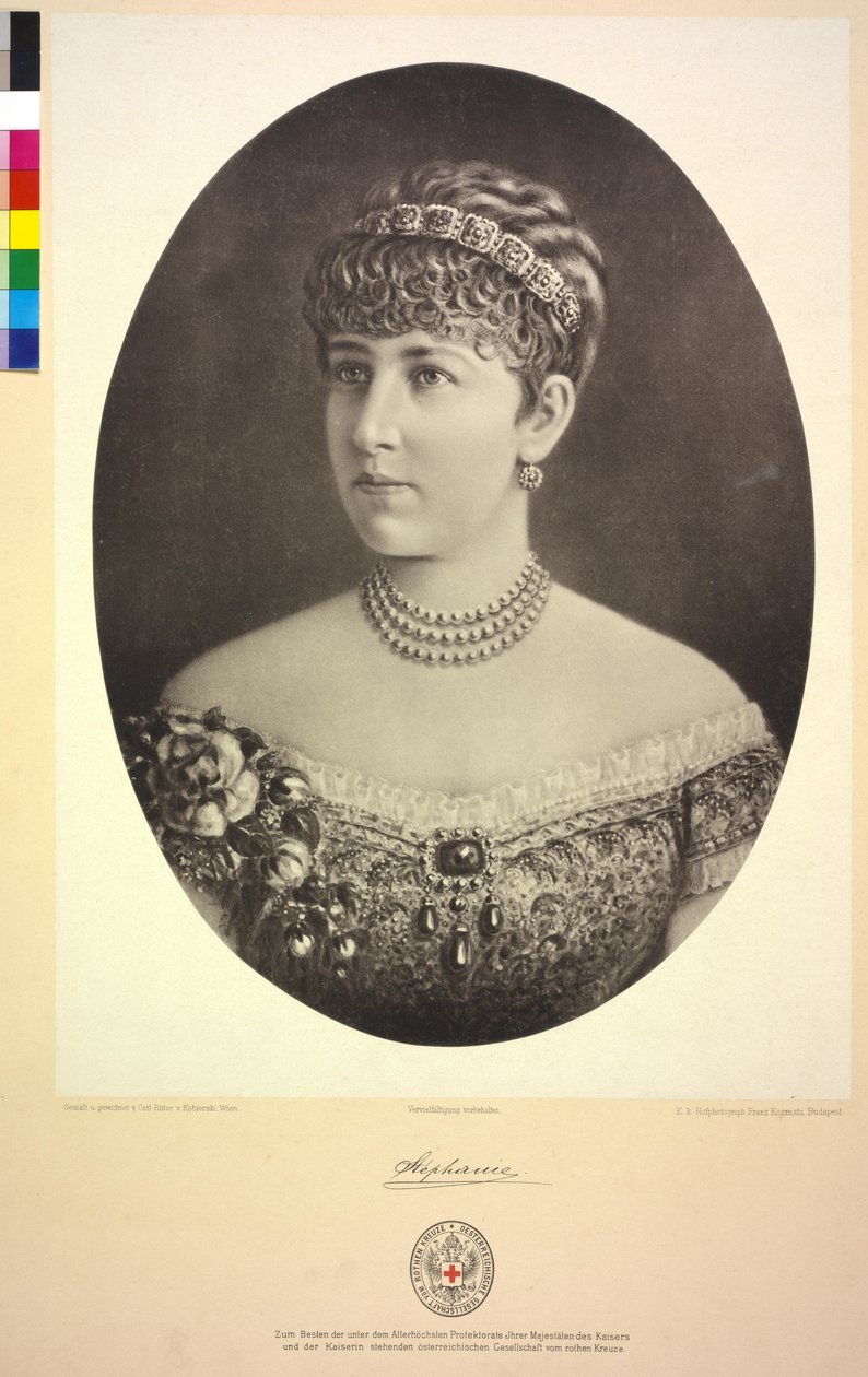 Kroonprinses van Oostenrijk Stephanie door Karl Ritter Von Kobierski