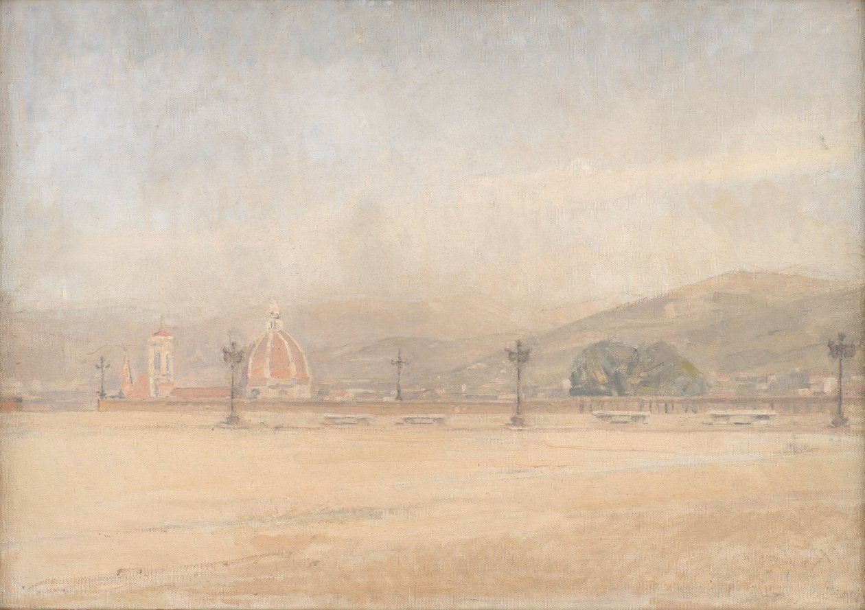 Piazzale Michelangelo bij Florence door Karl Schou