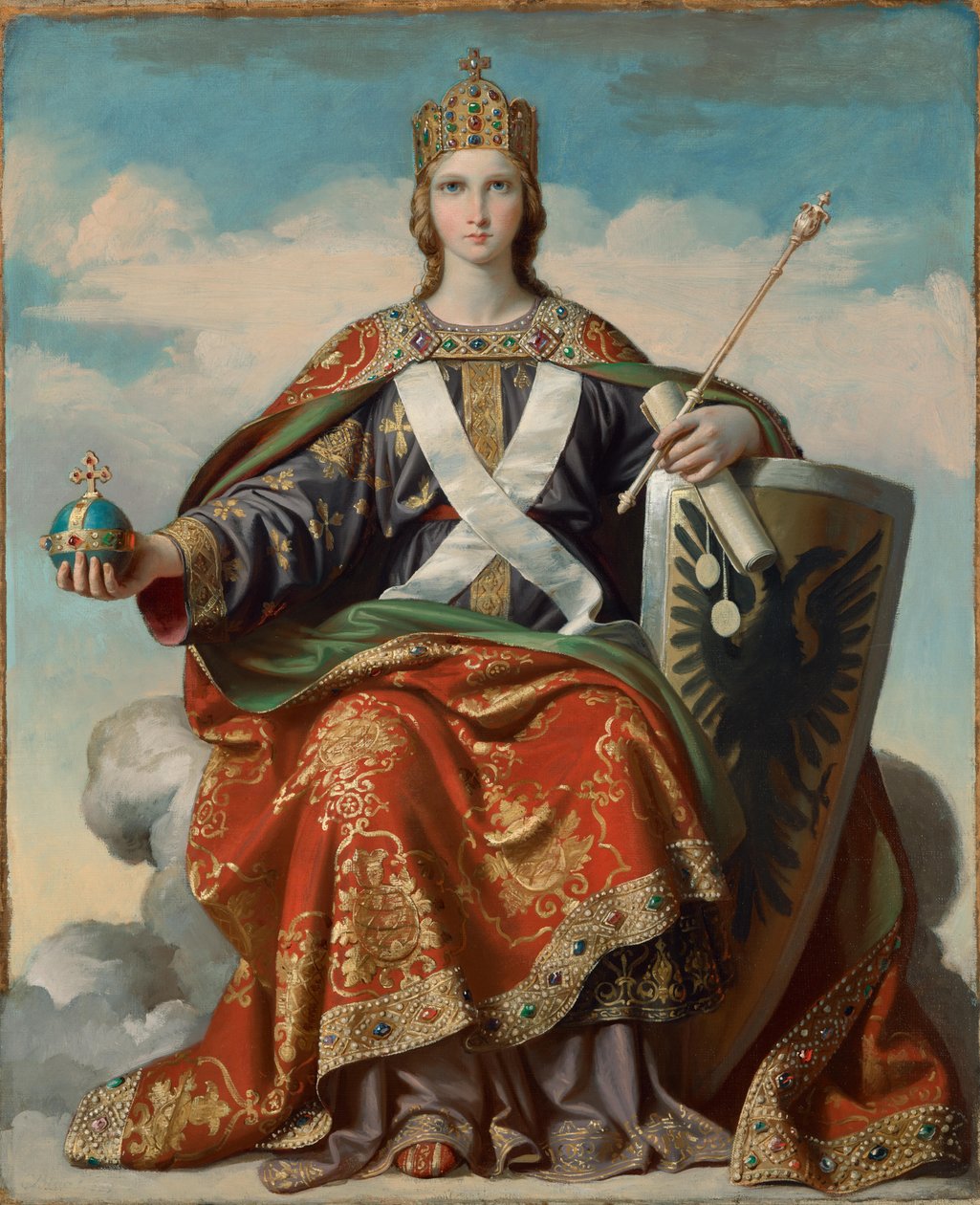Allegorie van macht door Karl von Blaas