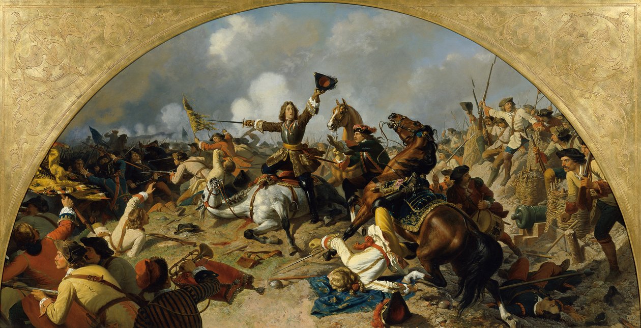 De slag bij Turijn 1706 door Karl von Blaas