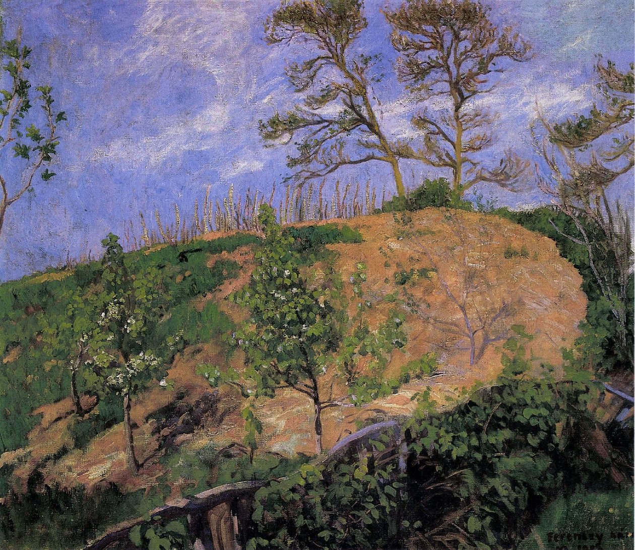 Landschap in de lente door Károly Ferenczy