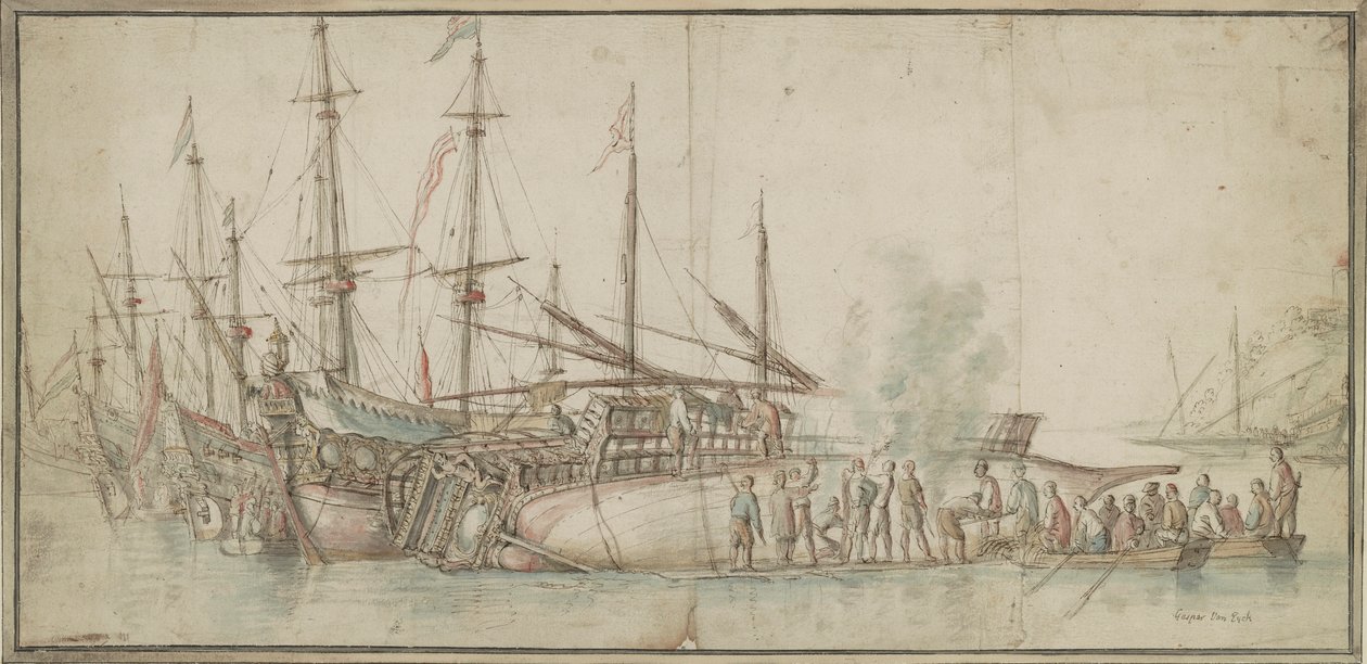 Scheepsreparatie door Kasper van Eyck