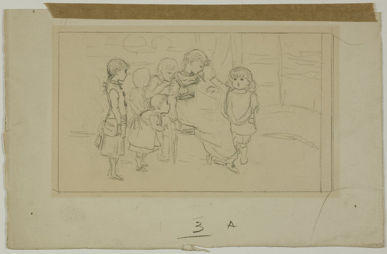 Groep kinderen door Kate Greenaway