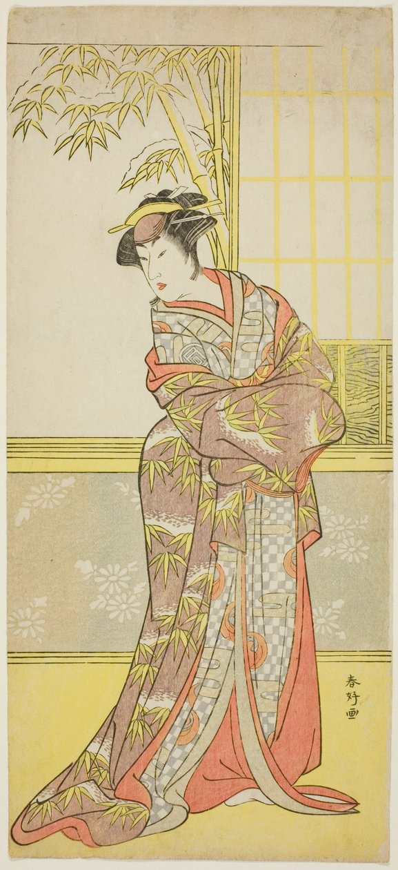 Acteur Sanogawa Ichimatsu III Mogelijk als Masago Gozen in "A Courtesan