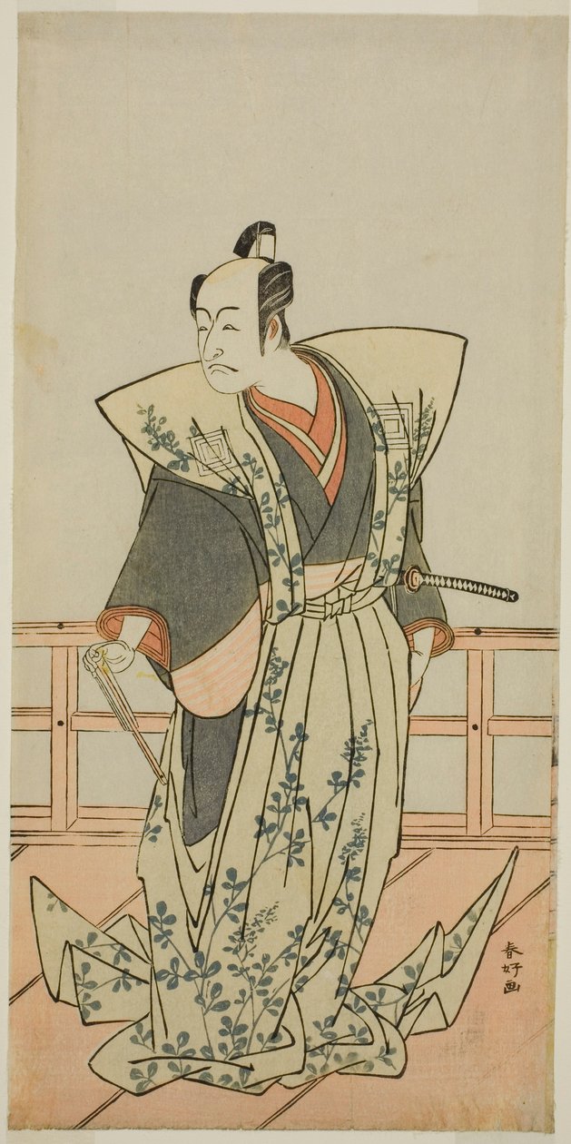 De acteur Ichikawa Danjuro V in een onbekende rol door Katsukawa Shunkо̄