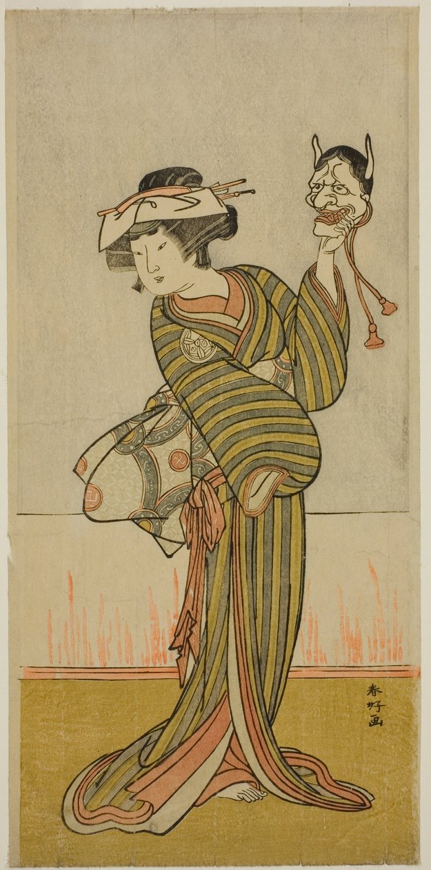 Yamashita Kinsaku II in een onbekende rol door Katsukawa Shunkо̄