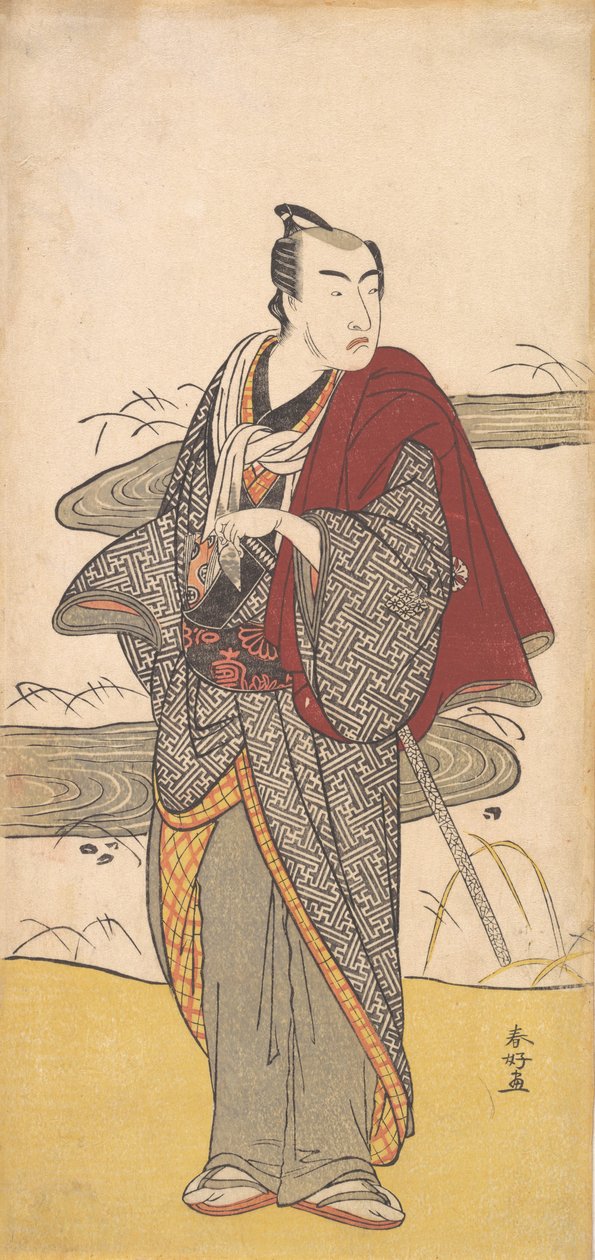 De Acteur Matsumoto Koshiro 4e als een Man, ca. 1780 door Katsukawa Shunko