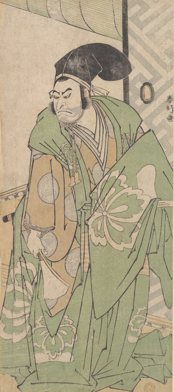 De eerste Nakamura Nakazo in de rol van Ko no Moronao, juni 1786 door Katsukawa Shunko