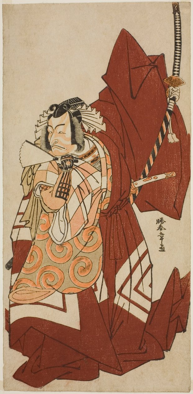 De Acteur Ichikawa Danjuro V als Hannya no Goro in het Toneelstuk Sugata no Hana Yuki no Kuronushi, Opgevoerd in het Nakamura Theater in de Elfde Maand, 1776 door Katsukawa Shunsho