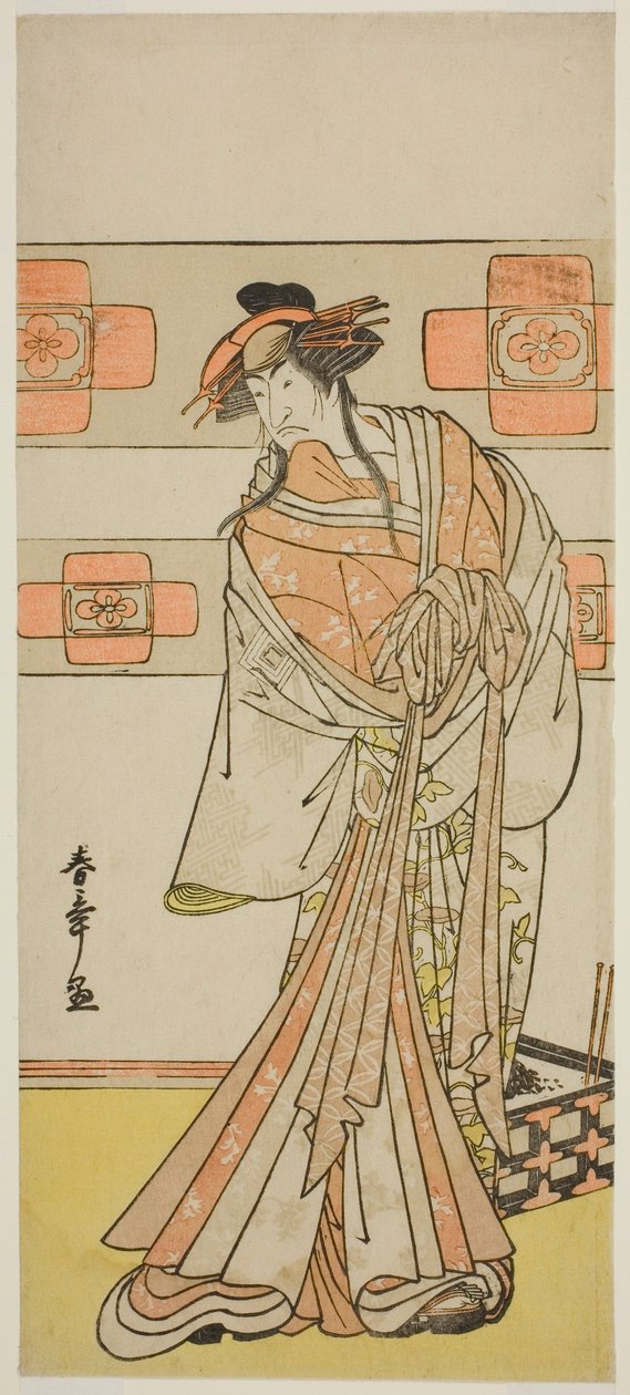 De Acteur Ichikawa Monnosuke II als de Geest van de Afvallige Monnik Seigen in het Toneelstuk Edo no Hana Mimasu Soga, Opgevoerd in het Nakamura Theater in de Tweede Maand, 1783 door Katsukawa Shunsho
